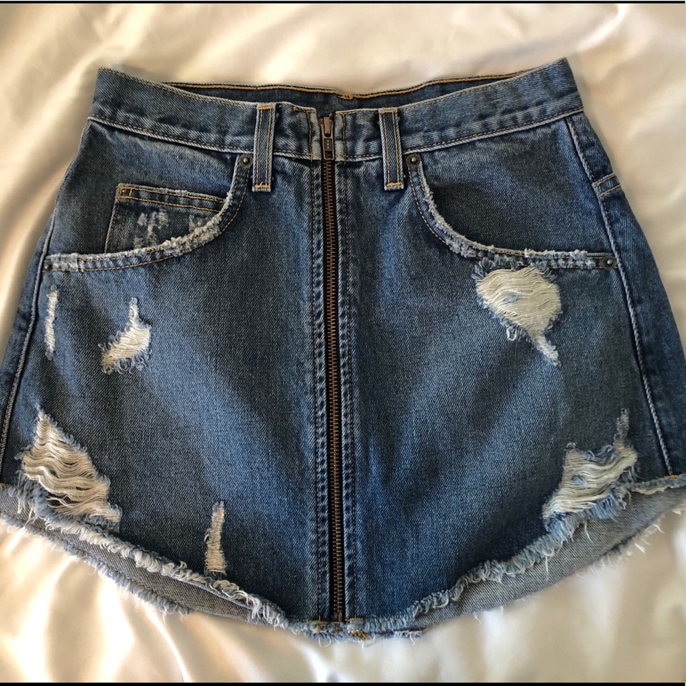 Carmar denim skirt
